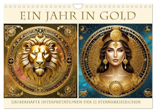 Ein Jahr in Gold (Wandkalender 2025 DIN A4 quer), CALVENDO Monatskalender von CALVENDO