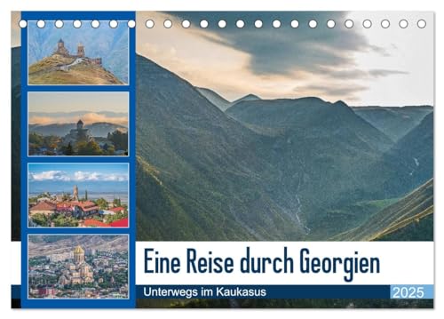 Eine Reise durch Georgien (Tischkalender 2025 DIN A5 quer), CALVENDO Monatskalender von CALVENDO
