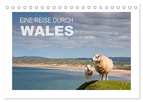 Eine Reise durch Wales (Tischkalender 2025 DIN A5 quer), CALVENDO Monatskalender von CALVENDO
