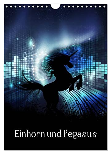 Einhorn und Pegasus (Wandkalender 2025 DIN A4 hoch), CALVENDO Monatskalender
