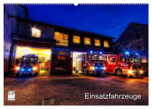 Einsatzfahrzeuge (Wandkalender 2025 DIN A2 quer), CALVENDO Monatskalender von CALVENDO