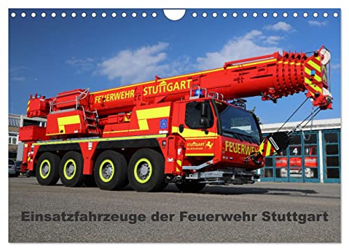 Einsatzfahrzeuge der Feuerwehr Stuttgart (Wandkalender 2026 DIN A4 quer), CALVENDO Monatskalender von CALVENDO