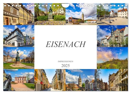 Eisenach Impressionen (Wandkalender 2025 DIN A4 quer), CALVENDO Monatskalender von CALVENDO