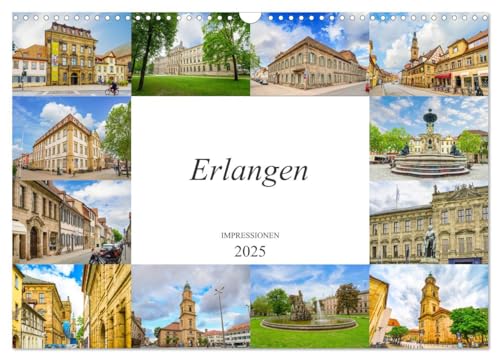 Erlangen Impressionen (Wandkalender 2025 DIN A3 quer), CALVENDO Monatskalender von CALVENDO