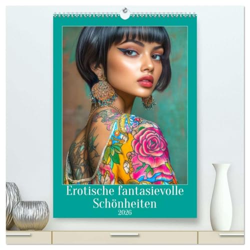 Erotische fantasievolle Schönheiten (hochwertiger Premium Wandkalender 2026 DIN A2 hoch), Kunstdruck in Hochglanz: Bezaubernde sexy Frauenportraits (CALVENDO Menschen) von Calvendo