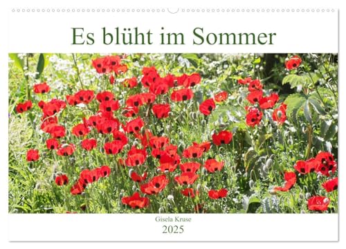 Es blüht im Sommer (Wandkalender 2025 DIN A2 quer), CALVENDO Monatskalender von CALVENDO