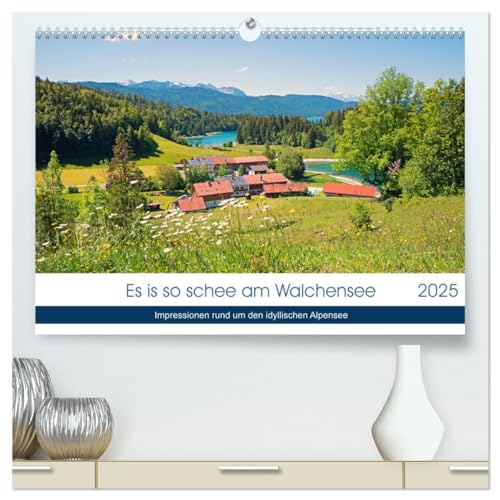 Es is so schee am Walchensee 2025 (hochwertiger Premium Wandkalender 2025 DIN A2 quer), Kunstdruck in Hochglanz von CALVENDO