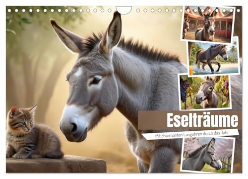 Eselträume (Wandkalender 2025 DIN A4 quer), CALVENDO Monatskalender von CALVENDO