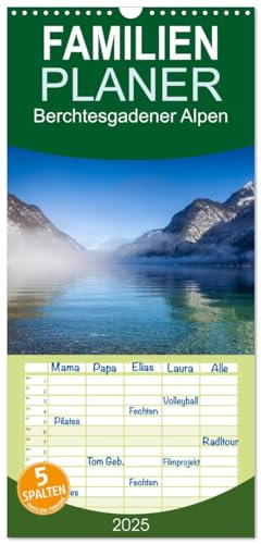 Familienplaner 2025 - Berchtesgadener Alpen - Land von Watzmann und Königssee mit 5 Spalten (Wandkalender, 21 cm x 45 cm), CALVENDO von CALVENDO