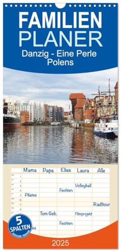 Familienplaner 2025 - Danzig - Eine Perle Polens mit 5 Spalten (Wandkalender, 21 cm x 45 cm), CALVENDO