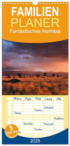Familienplaner 2025 - Fantastisches Namibia mit 5 Spalten (Wandkalender, 21 cm x 45 cm), CALVENDO von CALVENDO