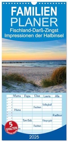 Familienplaner 2025 - Fischland-Darß-Zingst Impressionen der Halbinsel mit 5 Spalten (Wandkalender, 21 cm x 45 cm), CALVENDO von CALVENDO