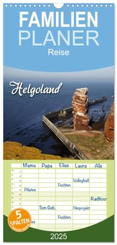 Familienplaner 2025 - Helgoland mit 5 Spalten (Wandkalender, 21 cm x 45 cm), CALVENDO von CALVENDO
