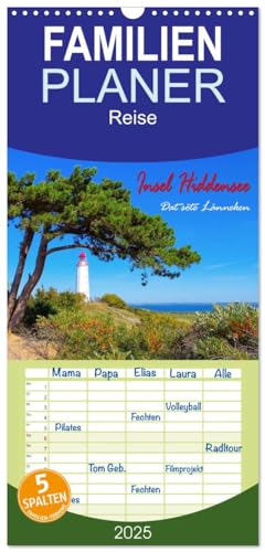 Familienplaner 2025 - Insel Hiddensee - Dat söte Länneken mit 5 Spalten (Wandkalender, 21 cm x 45 cm), CALVENDO von CALVENDO