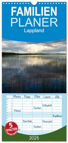 Familienplaner 2025 - Lappland mit 5 Spalten (Wandkalender, 21 cm x 45 cm), CALVENDO von CALVENDO