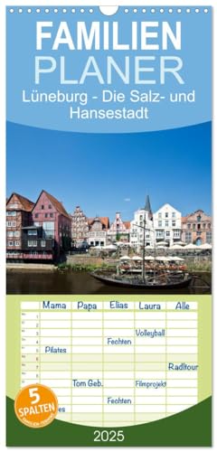 Familienplaner 2025 - Lüneburg - Die Salz- und Hansestadt mit 5 Spalten (Wandkalender, 21 cm x 45 cm), CALVENDO von CALVENDO