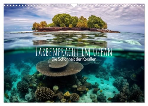 Farbenpracht im Ozean - Die Schönheit der Korallen (Wandkalender 2026 DIN A3 quer), CALVENDO Monatskalender von CALVENDO