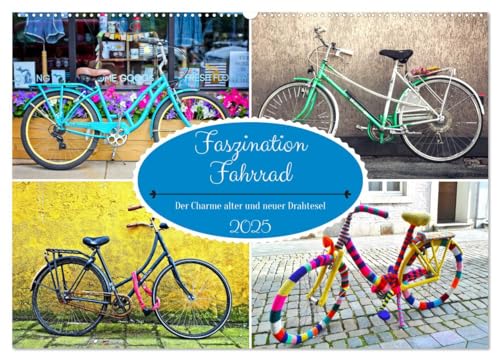 Faszination Fahrrad. Der Charme alter und neuer Drahtesel (Wandkalender 2025 DIN A2 quer), CALVENDO Monatskalender von CALVENDO