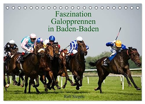Faszination Galopprennen in Baden-Baden (Tischkalender 2025 DIN A5 quer), CALVENDO Monatskalender von CALVENDO