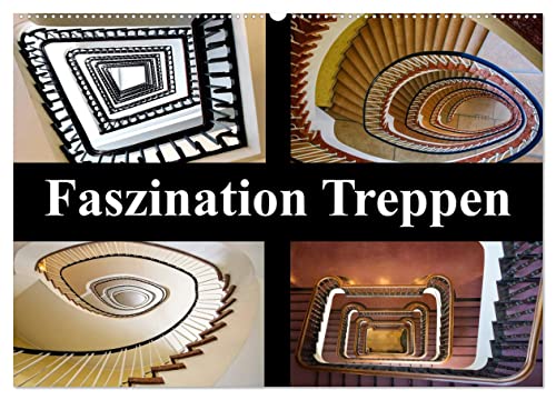Faszination Treppen (Wandkalender 2026 DIN A2 quer), CALVENDO Monatskalender: Eine faszinierende Auswahl architektonischer Meisterwerke. (CALVENDO Orte) von Calvendo