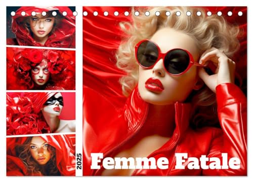 Femme Fatale. Portraits. Starke und schöne Frauen (Tischkalender 2025 DIN A5 quer), CALVENDO Monatskalender von CALVENDO
