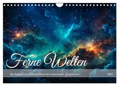 Ferne Welten (Wandkalender 2025 DIN A4 quer), CALVENDO Monatskalender von CALVENDO