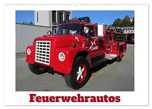 Feuerwehrautos (Wandkalender 2025 DIN A2 quer), CALVENDO Monatskalender von CALVENDO
