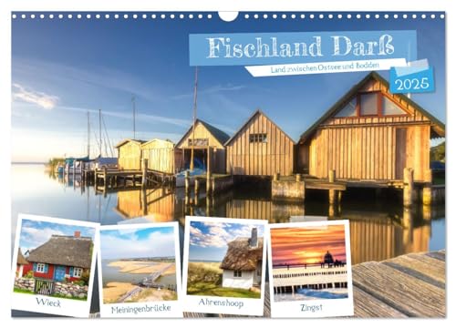 Fischland Darß, Land zwischen Ostsee und Bodden (Wandkalender 2025 DIN A3 quer), CALVENDO Monatskalender von CALVENDO