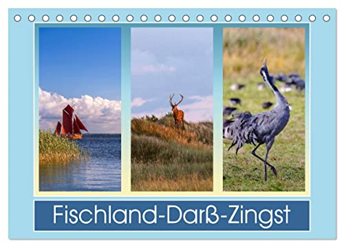 Fischland-Darß-Zingst (Tischkalender 2025 DIN A5 quer), CALVENDO Monatskalender von CALVENDO