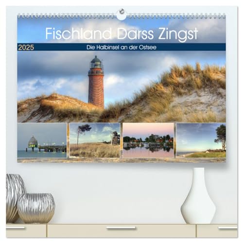 Fischland Darß Zingst – Die Halbinsel an der Ostsee (hochwertiger Premium Wandkalender 2025 DIN A2 quer), Kunstdruck in Hochglanz von CALVENDO