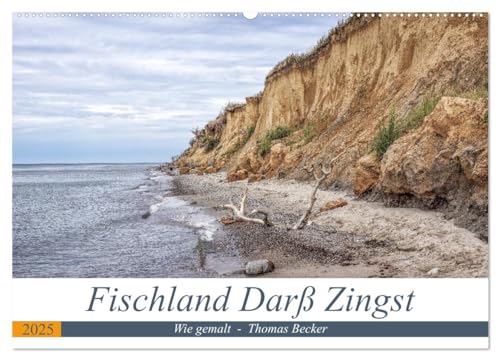 Fischland Darß Zingst - wie gemalt (Wandkalender 2025 DIN A2 quer), CALVENDO Monatskalender von CALVENDO