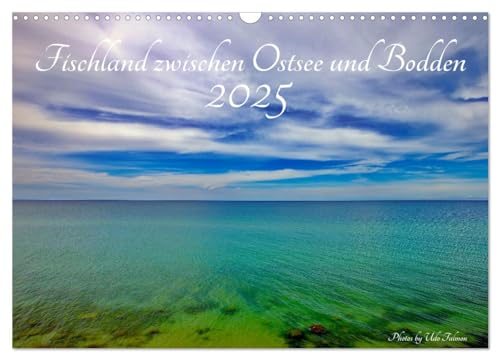 Fischland zwischen Ostsee und Bodden (Wandkalender 2025 DIN A3 quer), CALVENDO Monatskalender