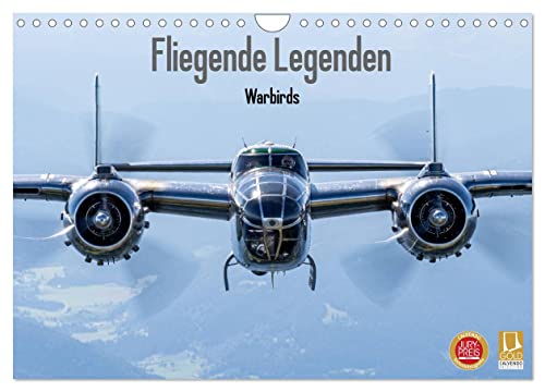 Fliegende Legenden - Warbirds (Wandkalender 2025 DIN A4 quer), CALVENDO Monatskalender von CALVENDO