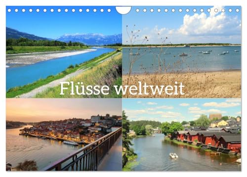 Flüsse weltweit (Wandkalender 2025 DIN A4 quer), CALVENDO Monatskalender von CALVENDO