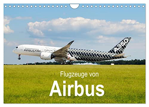 Flugzeuge von Airbus (Wandkalender 2025 DIN A4 quer), CALVENDO Monatskalender von CALVENDO