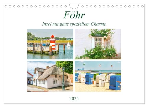 Föhr - Insel mit ganz speziellem Charme (Wandkalender 2025 DIN A4 quer), CALVENDO Monatskalender von CALVENDO