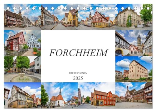 Forchheim Impressionen (Tischkalender 2025 DIN A5 quer), CALVENDO Monatskalender von CALVENDO