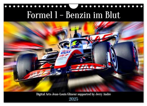 Formel 1 - Benzin im Blut (Wandkalender 2025 DIN A4 quer), CALVENDO Monatskalender von CALVENDO