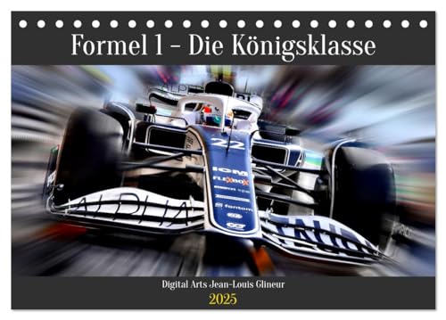 Formel 1 - Die Königsklasse (Tischkalender 2025 DIN A5 quer), CALVENDO Monatskalender von CALVENDO