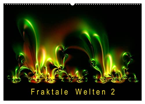 Fraktale Welten 2 (Wandkalender 2025 DIN A2 quer), CALVENDO Monatskalender von CALVENDO