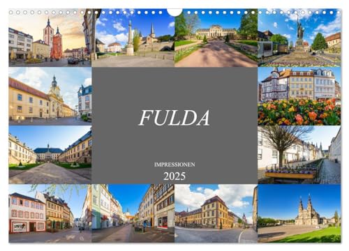 Fulda Impressionen (Wandkalender 2025 DIN A3 quer), CALVENDO Monatskalender von CALVENDO