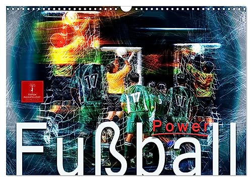 Fußball Power (Wandkalender 2025 DIN A3 quer), CALVENDO Monatskalender von CALVENDO
