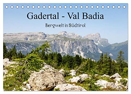 Gadertal - Val Badia (Tischkalender 2026 DIN A5 quer), CALVENDO Monatskalender von CALVENDO