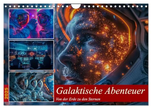Galaktische Abenteuer (Wandkalender 2025 DIN A4 quer), CALVENDO Monatskalender von CALVENDO