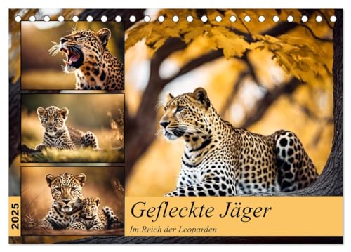 Gefleckte Jäger (Tischkalender 2025 DIN A5 quer), CALVENDO Monatskalender von CALVENDO