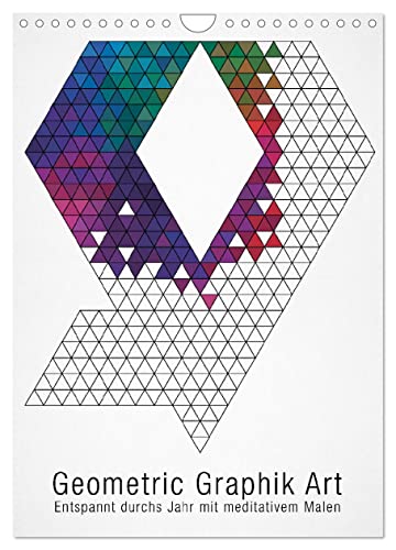 Geometric Graphik Art (Wandkalender 2025 DIN A4 hoch), CALVENDO Monatskalender von CALVENDO