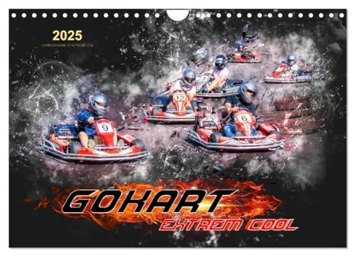GoKart - extrem cool (Wandkalender 2025 DIN A4 quer), CALVENDO Monatskalender von CALVENDO