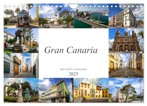Gran Canaria Die Stadt Las Palmas (Wandkalender 2025 DIN A4 quer), CALVENDO Monatskalender von CALVENDO