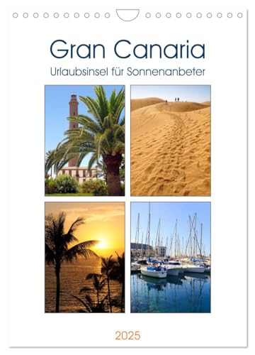 Gran Canaria - Urlaubsinsel für Sonnenanbeter (Wandkalender 2025 DIN A4 hoch), CALVENDO Monatskalender von CALVENDO