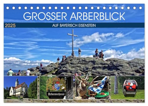 Grosser Arberblick auf Bayerisch Eisenstein (Tischkalender 2025 DIN A5 quer), CALVENDO Monatskalender von CALVENDO